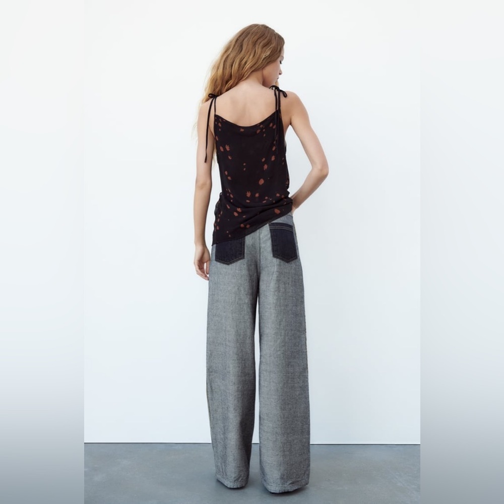 Zara Embroidered Camisole Size M NWT - Picture 6 of 9